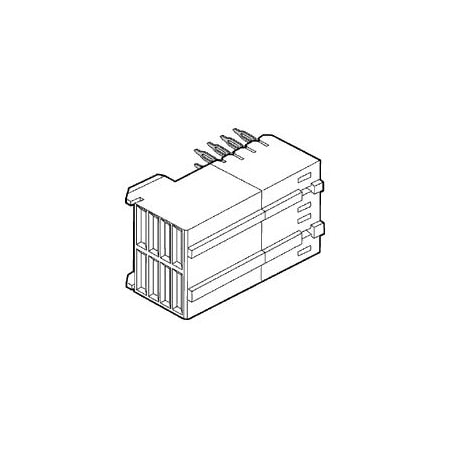 Fci Board Connector, 8 Contact(S), 4 Row(S), Female, Right Angle, Press Fit Terminal, Locking,  88949-102LF